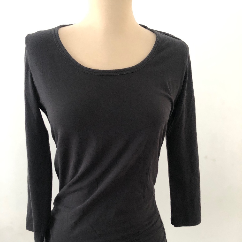 MICHAEL KORS black top 3/4 sleeve Size L runs smaller